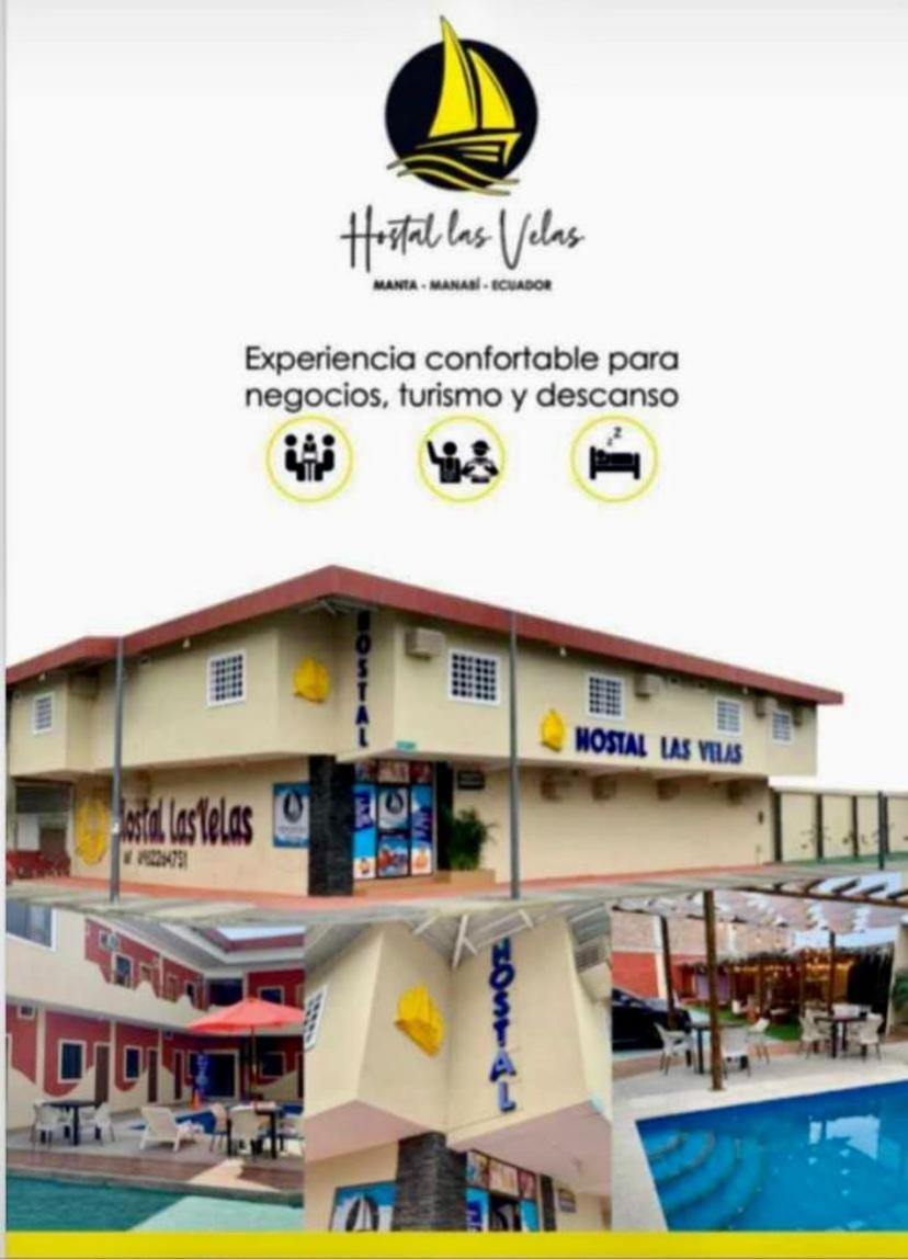 Hostal Las Velas Hotel Manta Exterior photo